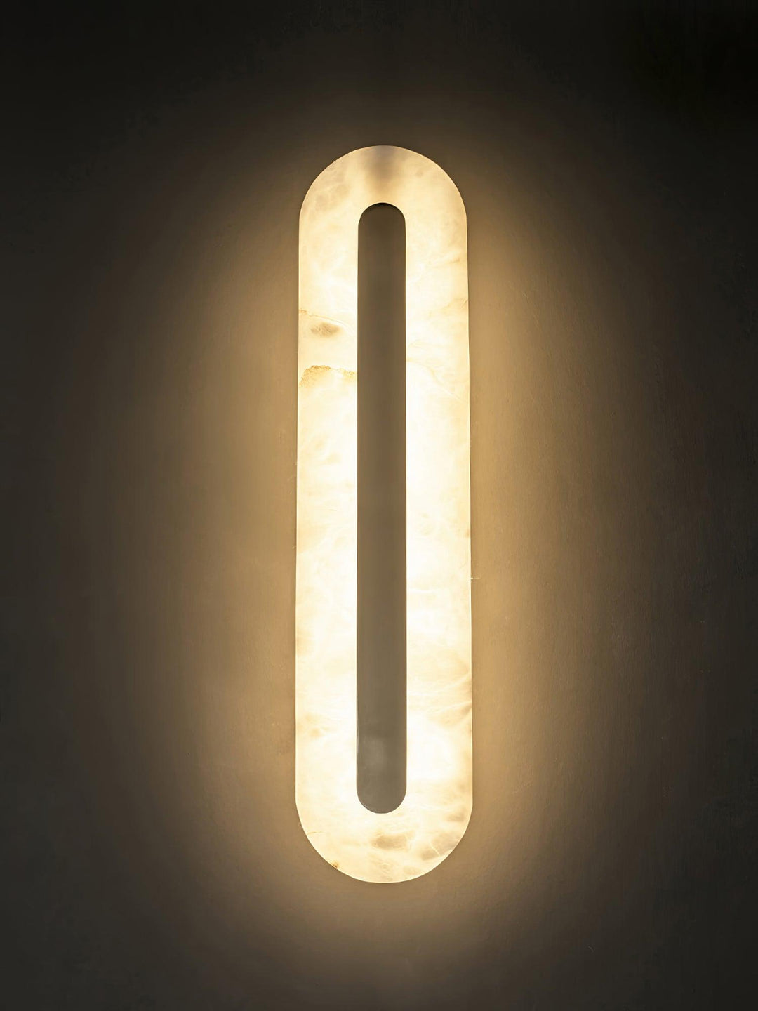Alabaster Rund Vägglampa