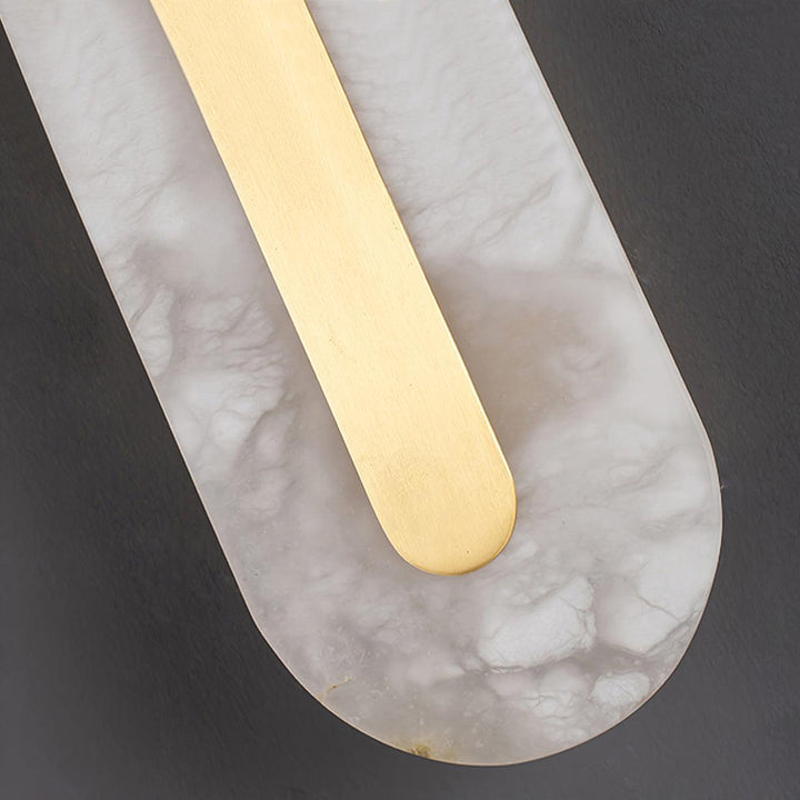 Alabaster Rund Vägglampa