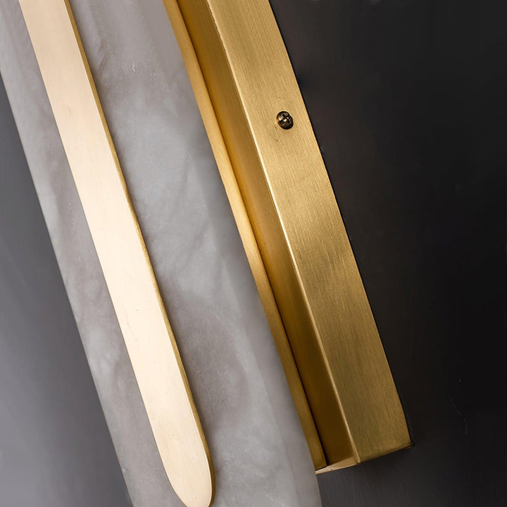Alabaster Rund Vägglampa