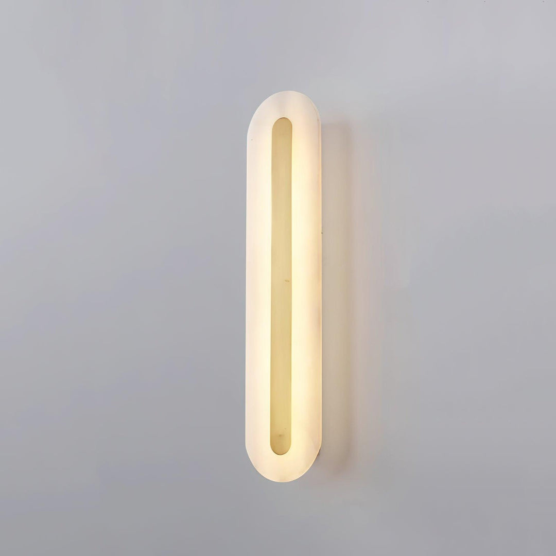 Alabaster Rund Vägglampa