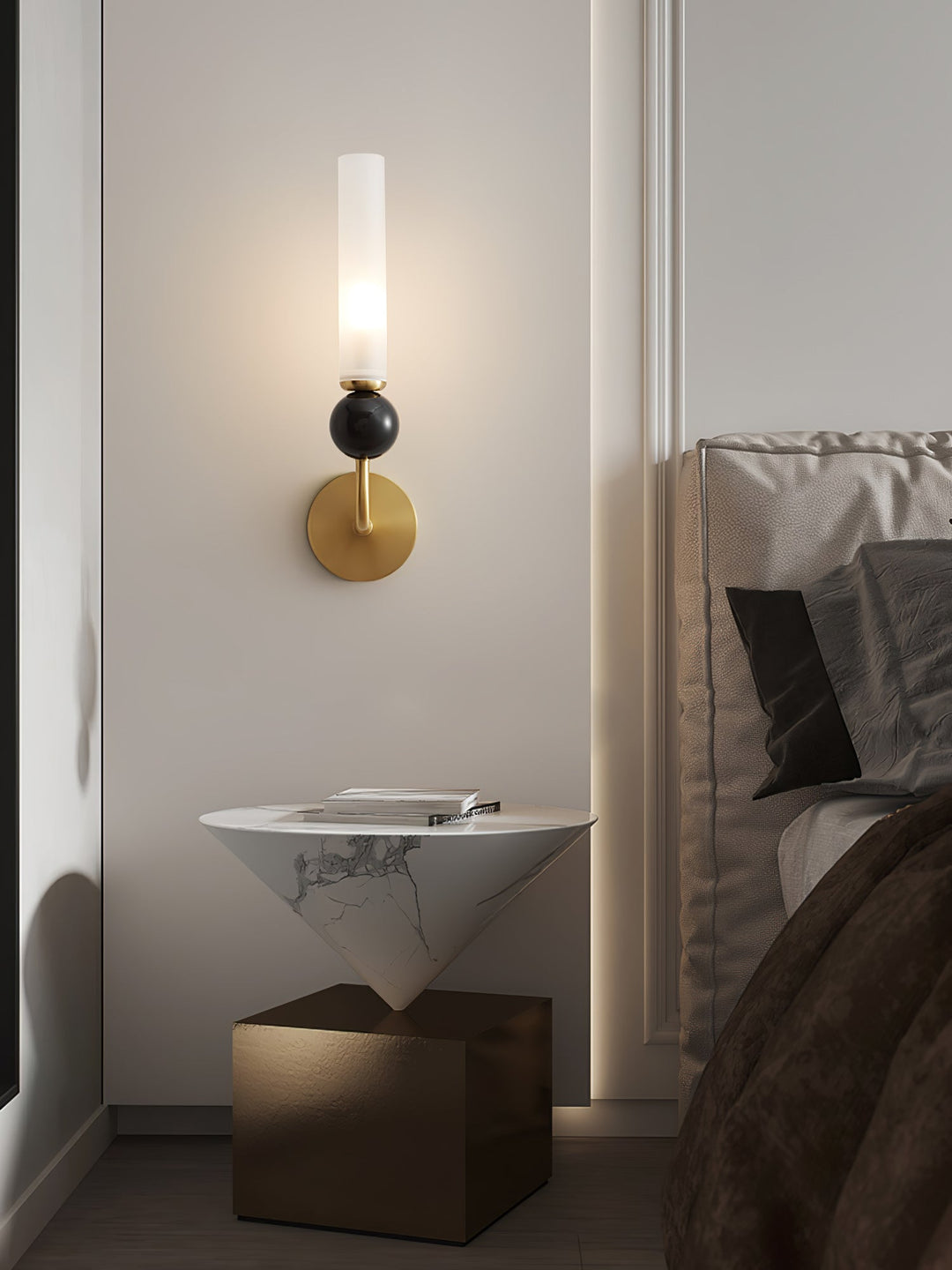 Marmor Vertikal Vägglampa