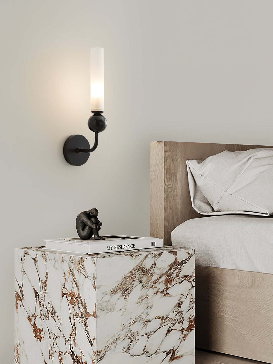 Marmor Vertikal Vägglampa