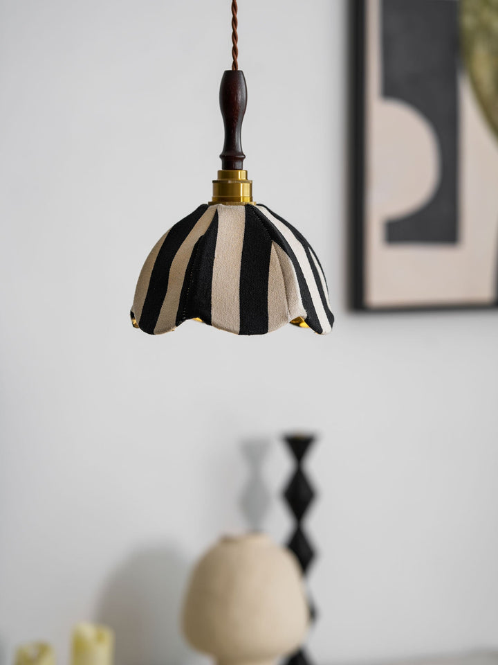 Randig Klocka Hängande Lampa