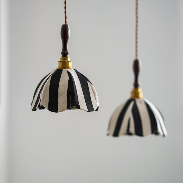 Randig Klocka Hängande Lampa
