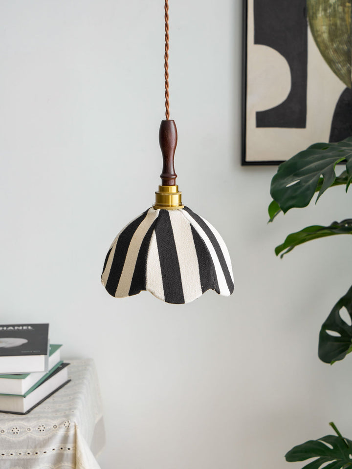 Randig Klocka Hängande Lampa