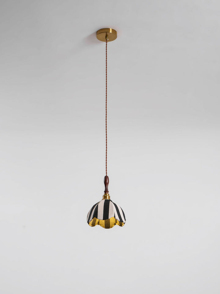 Randig Klocka Hängande Lampa