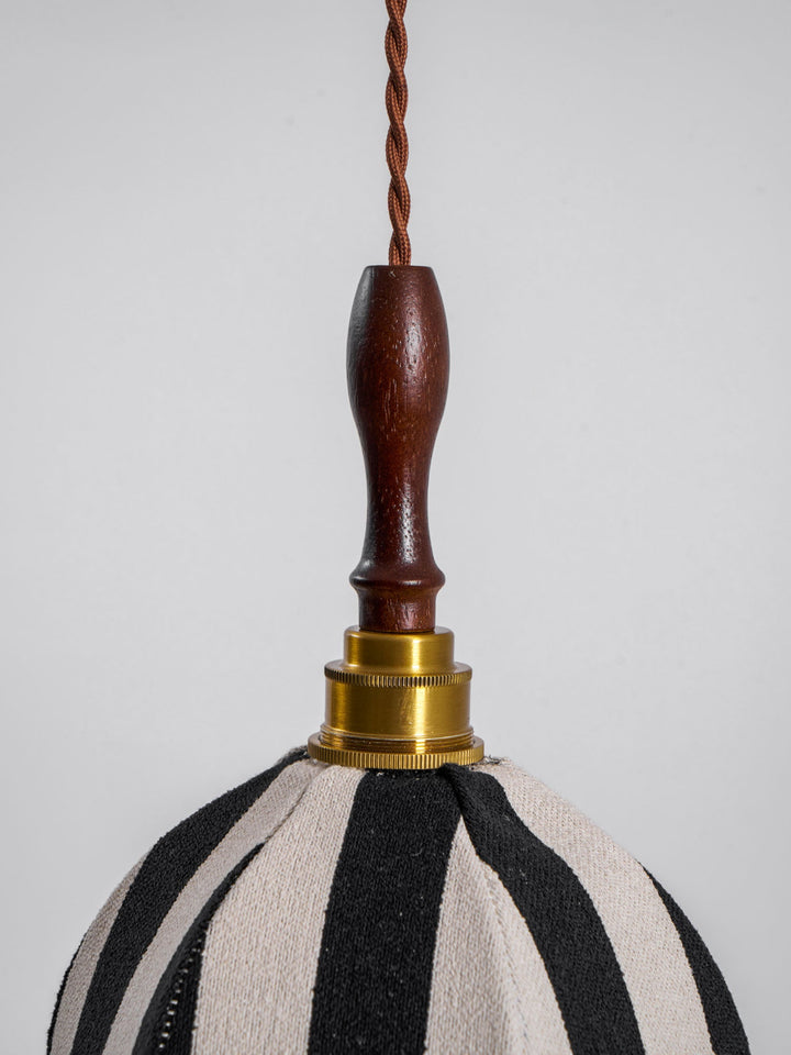 Randig Klocka Hängande Lampa