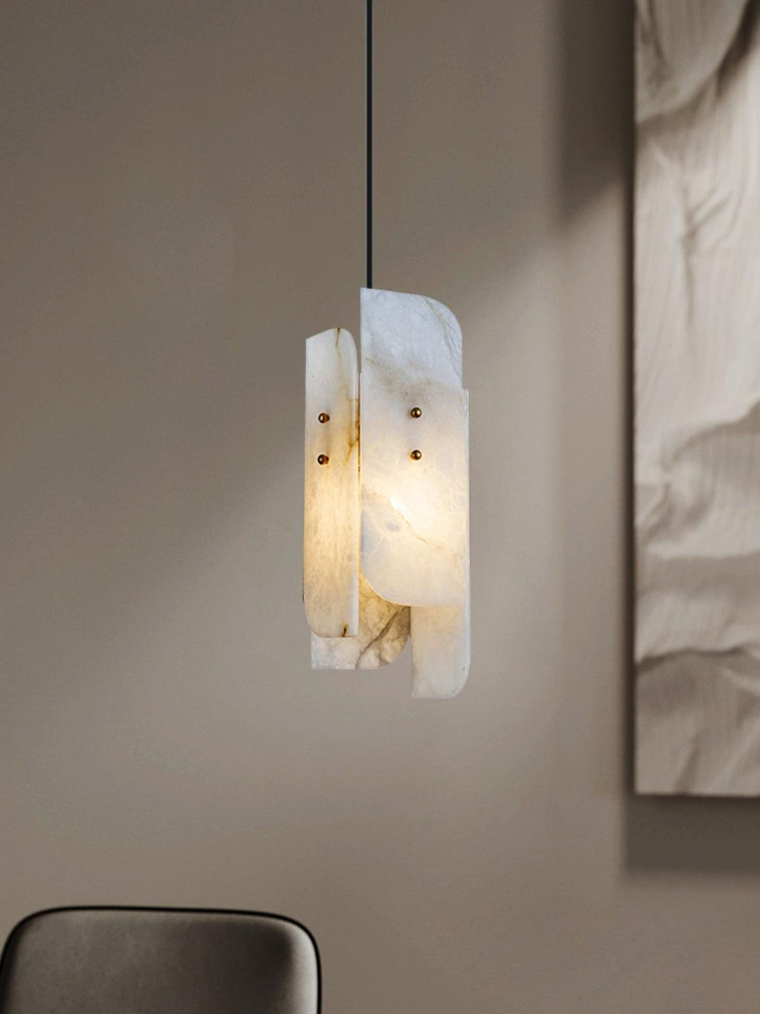 Megalith Mini Alabaster Pendellampa