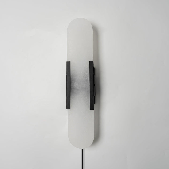 Avlång Alabaster Vägglampa med Stickkontakt