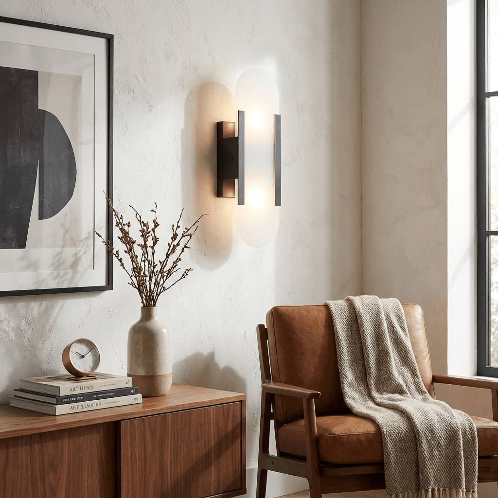 Avlång Alabaster Vägglampa