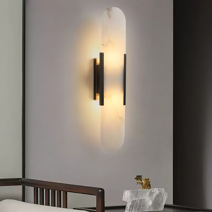 Avlång Alabaster Vägglampa