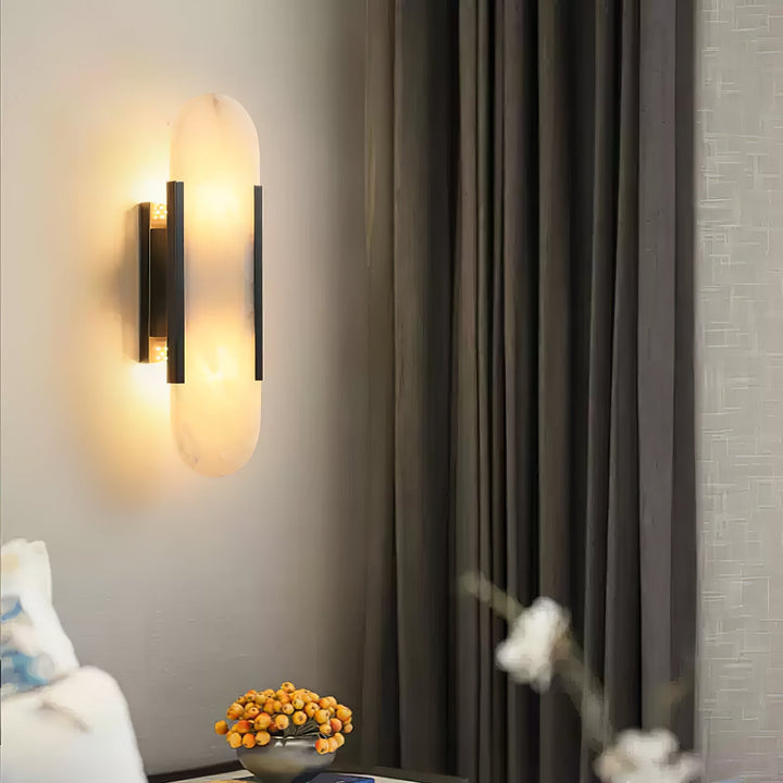 Avlång Alabaster Vägglampa