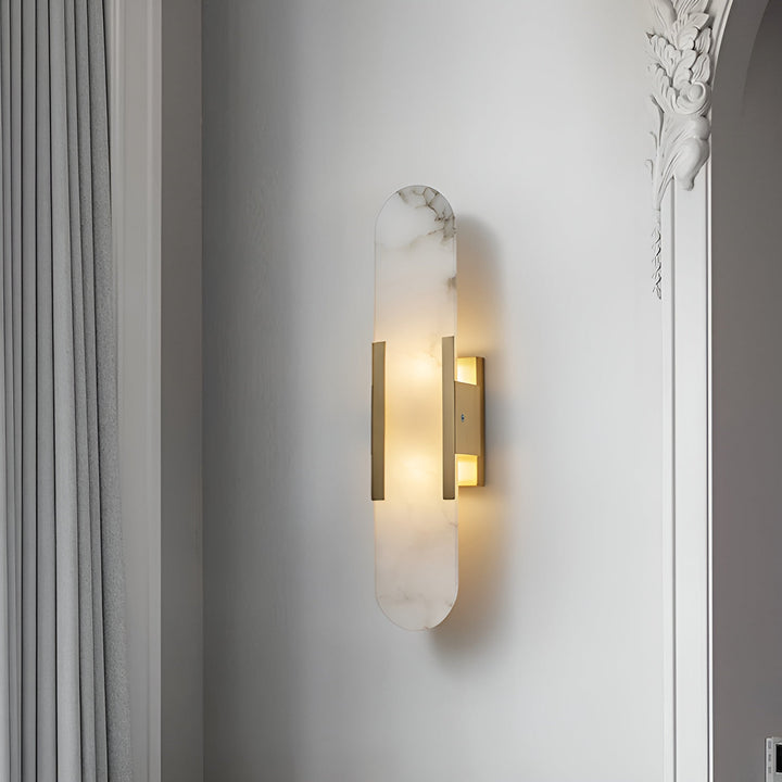 Avlång Alabaster Vägglampa