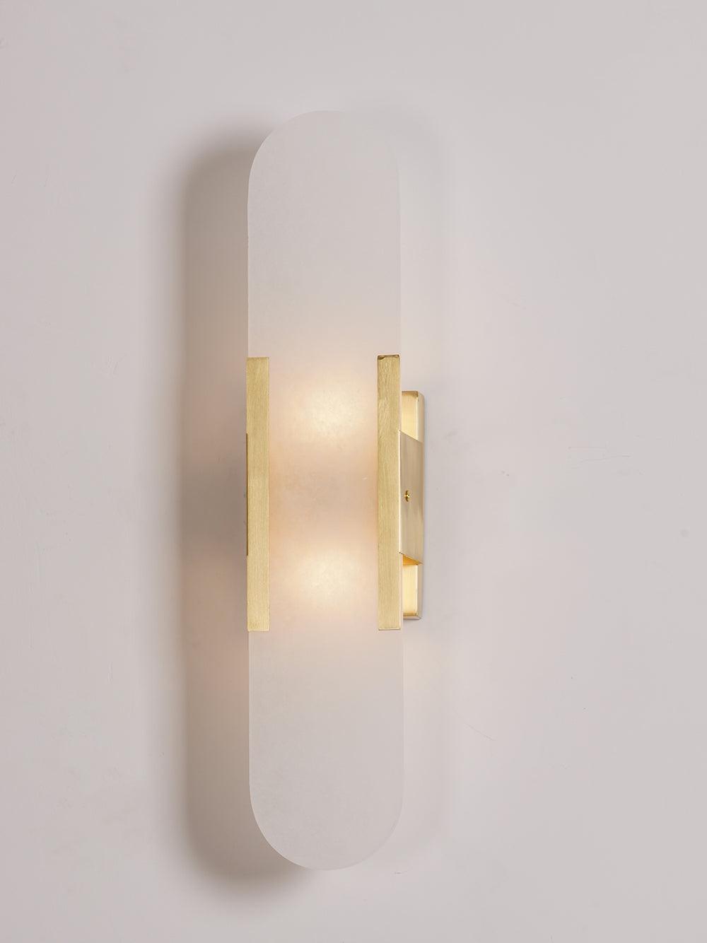 Avlång Alabaster Vägglampa