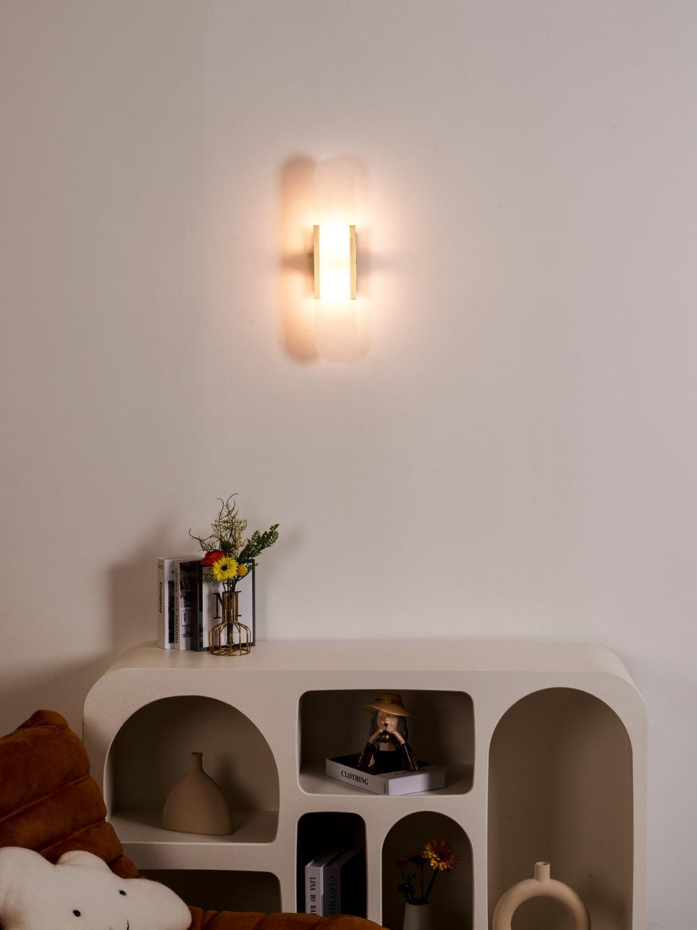 Avlång Alabaster Vägglampa