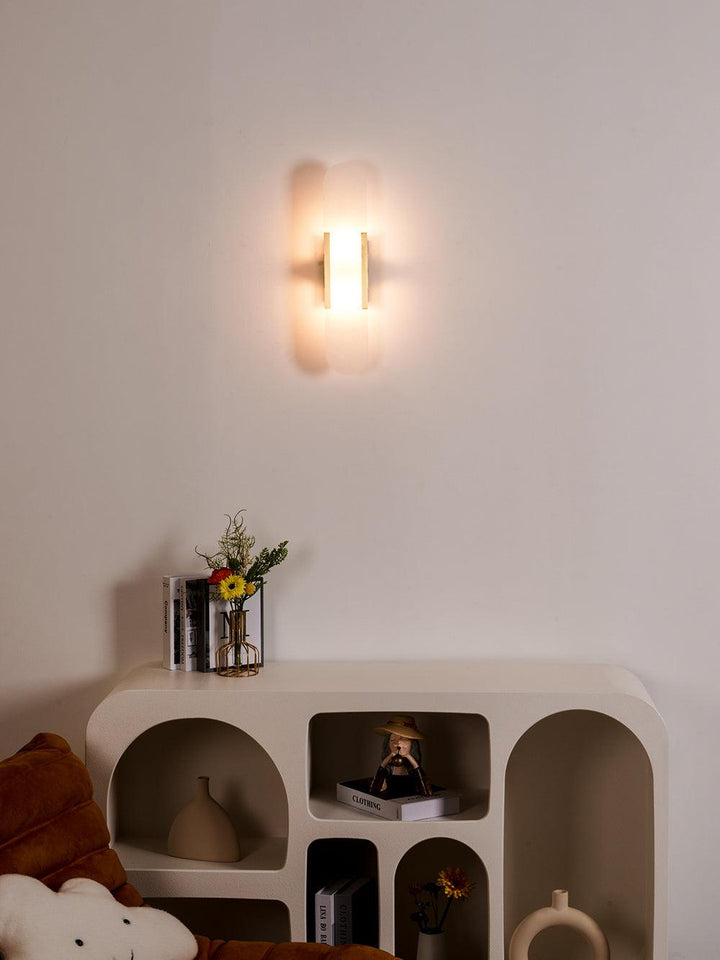 Avlång Alabaster Vägglampa