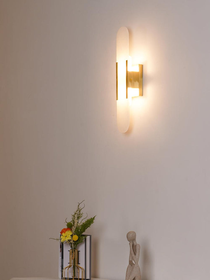 Avlång Alabaster Vägglampa