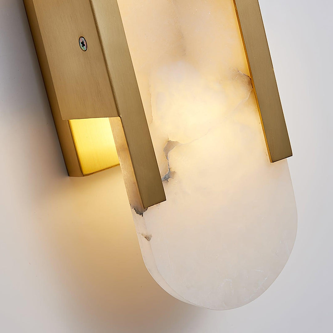 Avlång Alabaster Vägglampa
