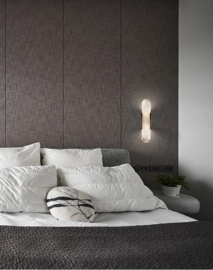 Avlång Alabaster Vägglampa