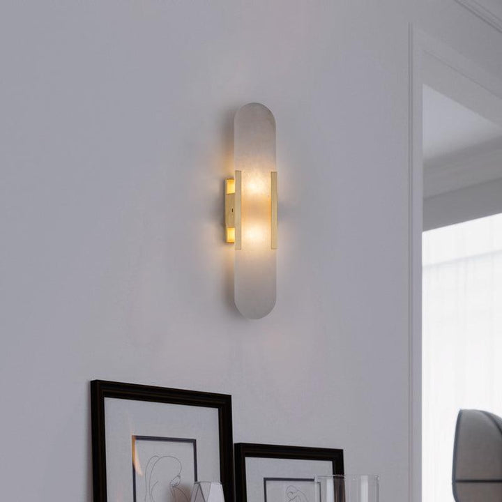 Avlång Alabaster Vägglampa