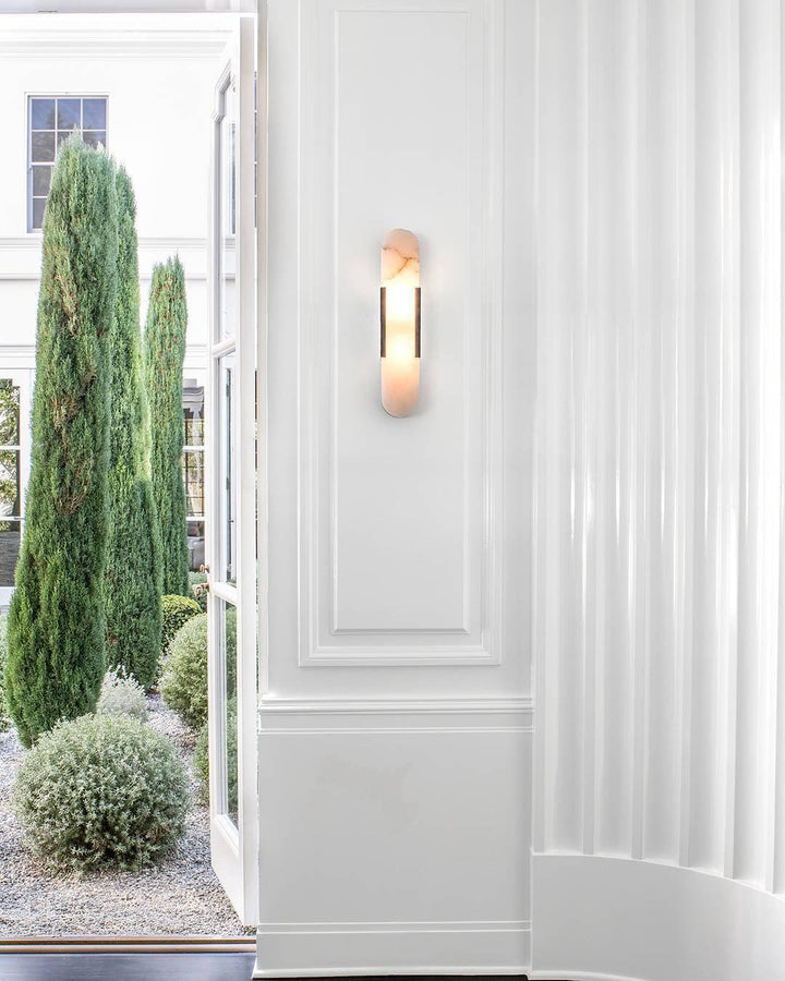 Avlång Alabaster Vägglampa