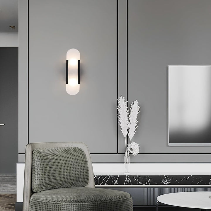 Avlång Alabaster Vägglampa