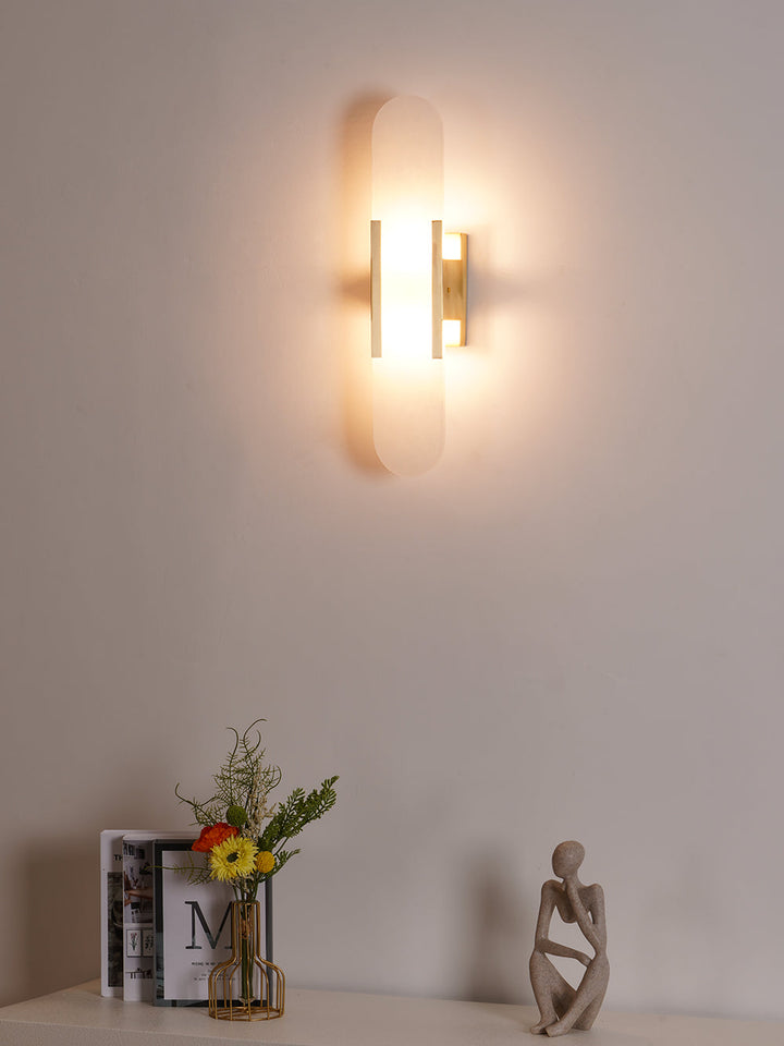 Avlång Alabaster Vägglampa