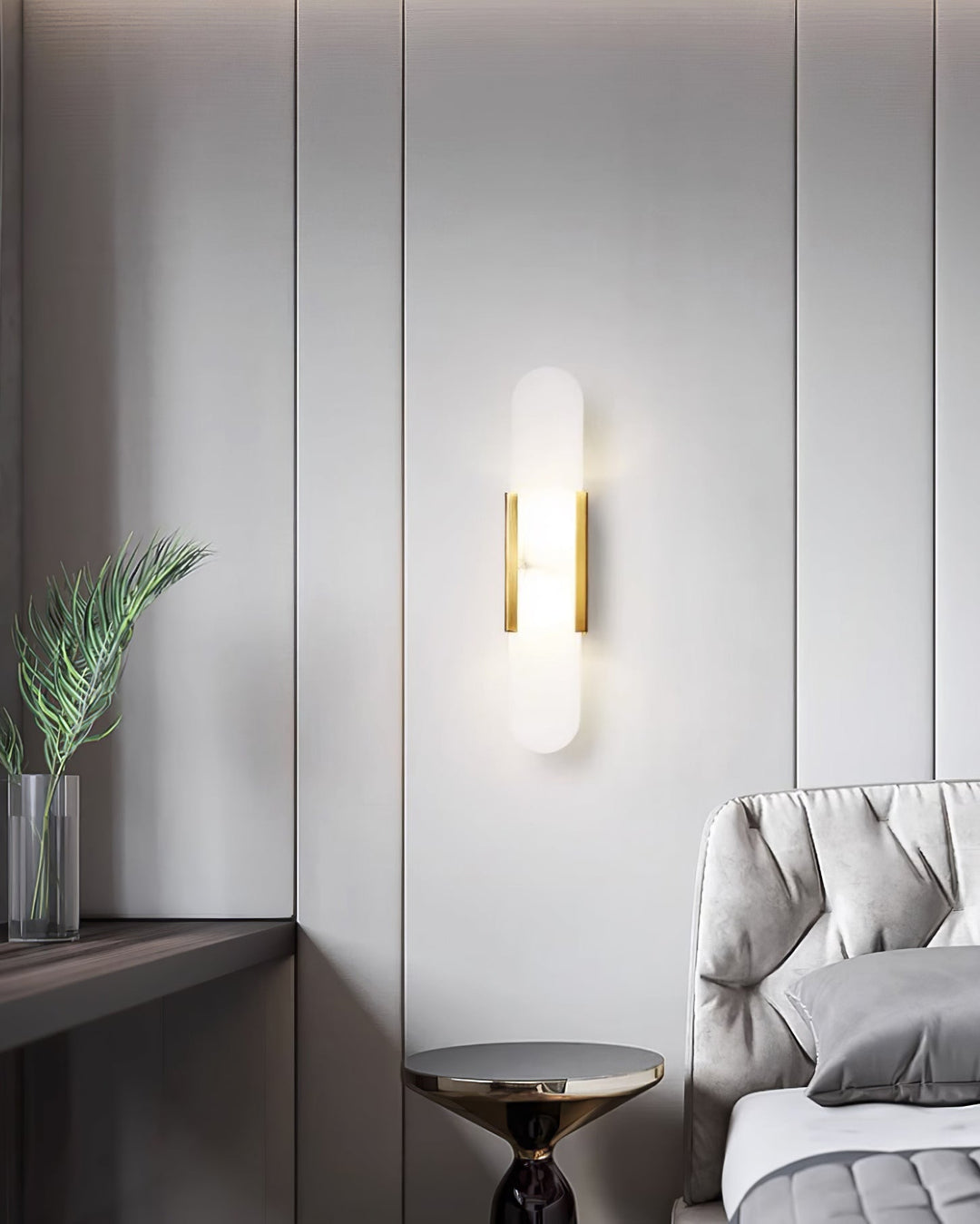 Avlång Alabaster Vägglampa