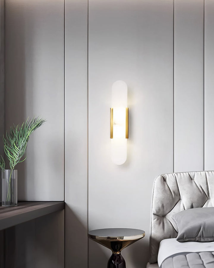 Avlång Alabaster Vägglampa