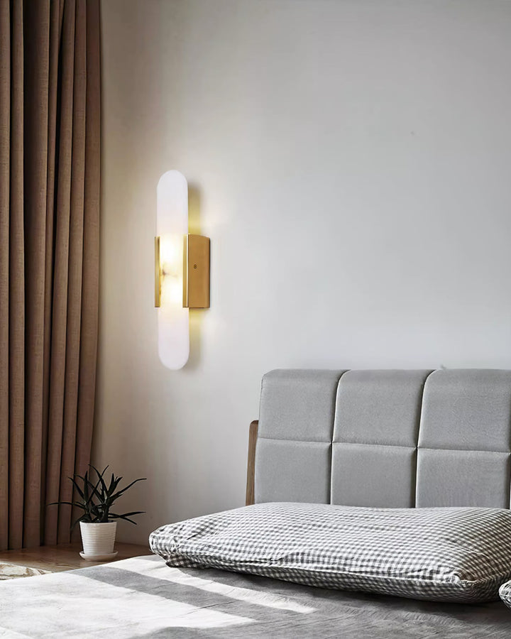 Avlång Alabaster Vägglampa