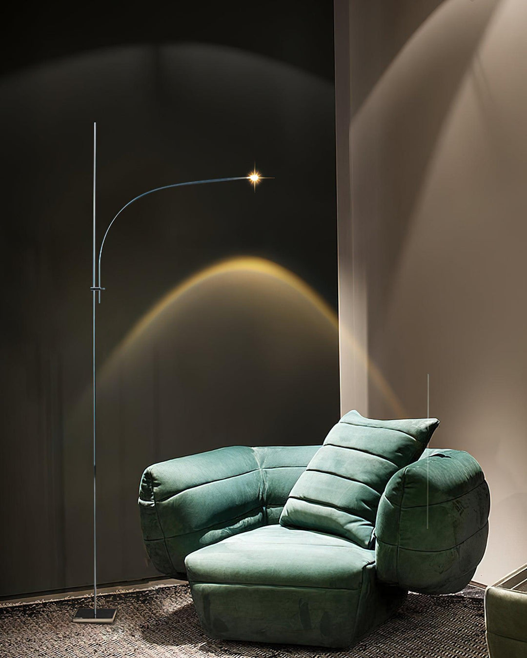 Metallkropp Elegant Golvlampa