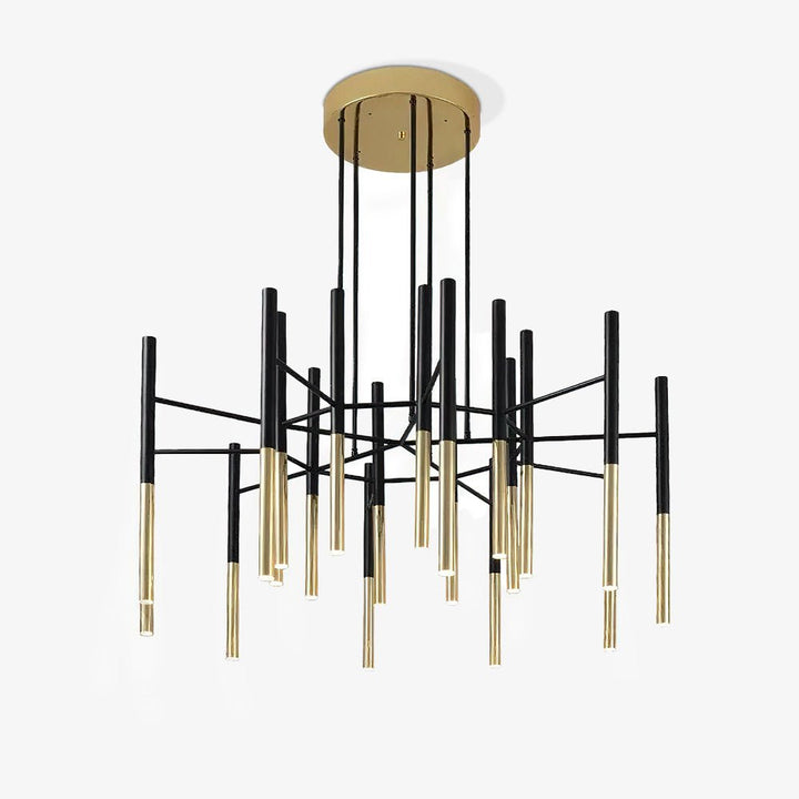 Metallrör Chandelier
