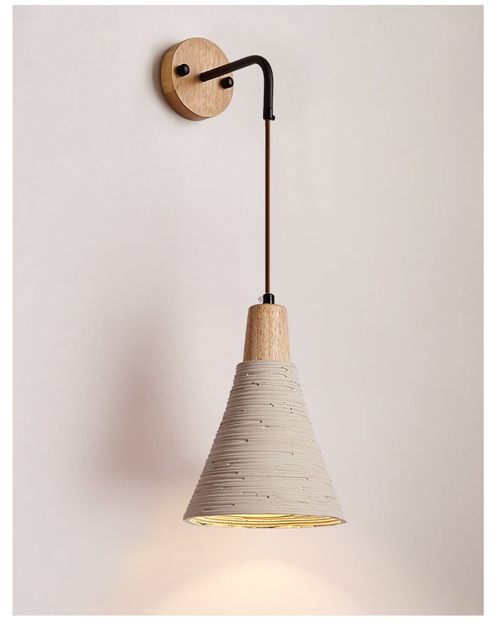 Microcement Vägglampa
