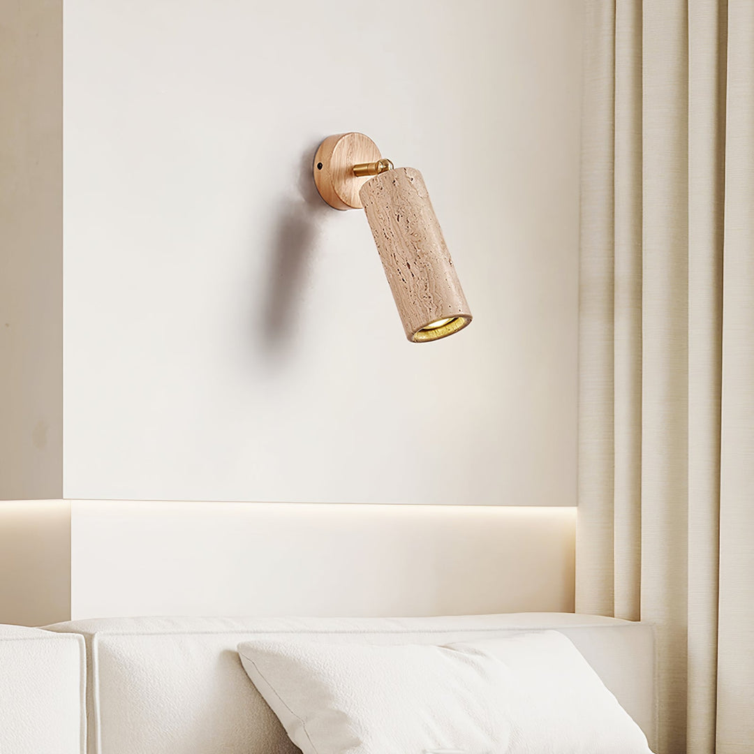 Milo Travertine Väggspotlight