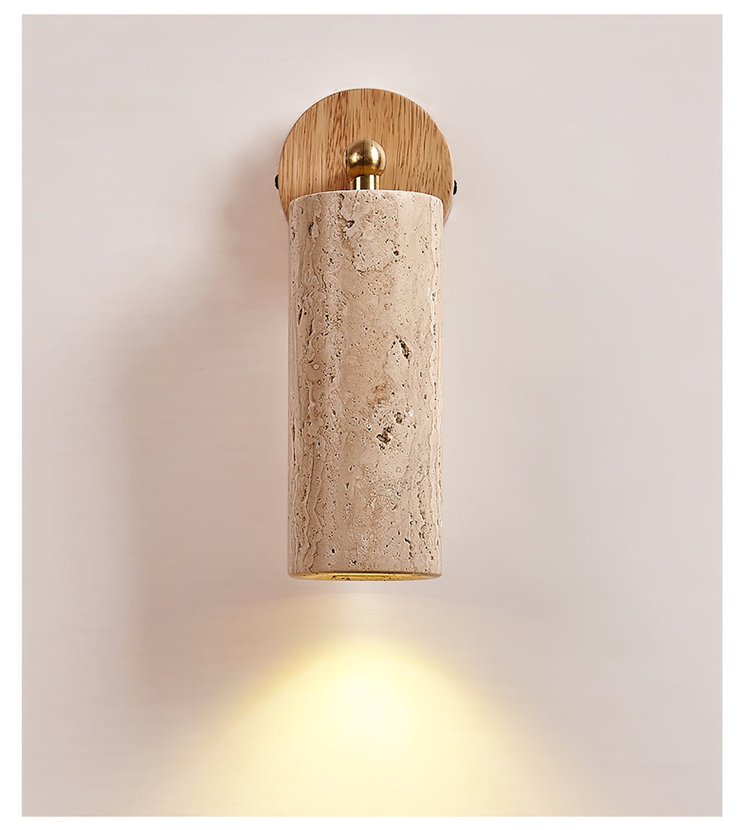 Milo Travertine Väggspotlight
