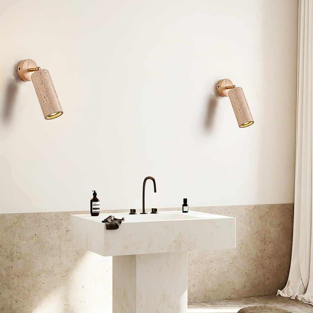 Milo Travertine Väggspotlight