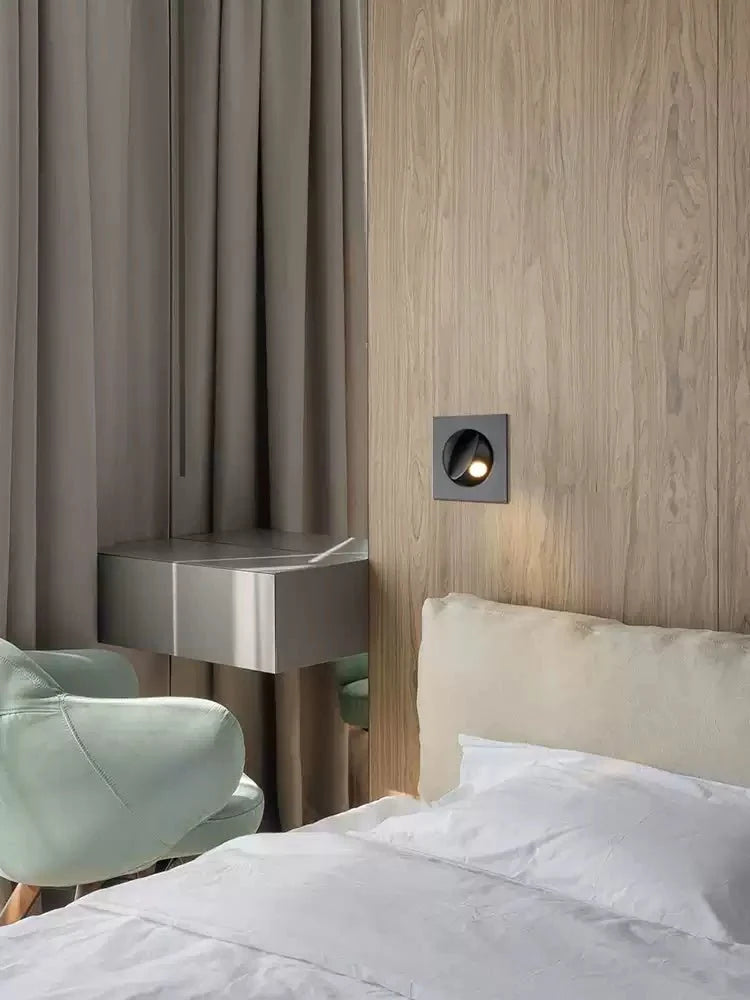 Minimalistisk Inbyggd Rotera Vägglampa