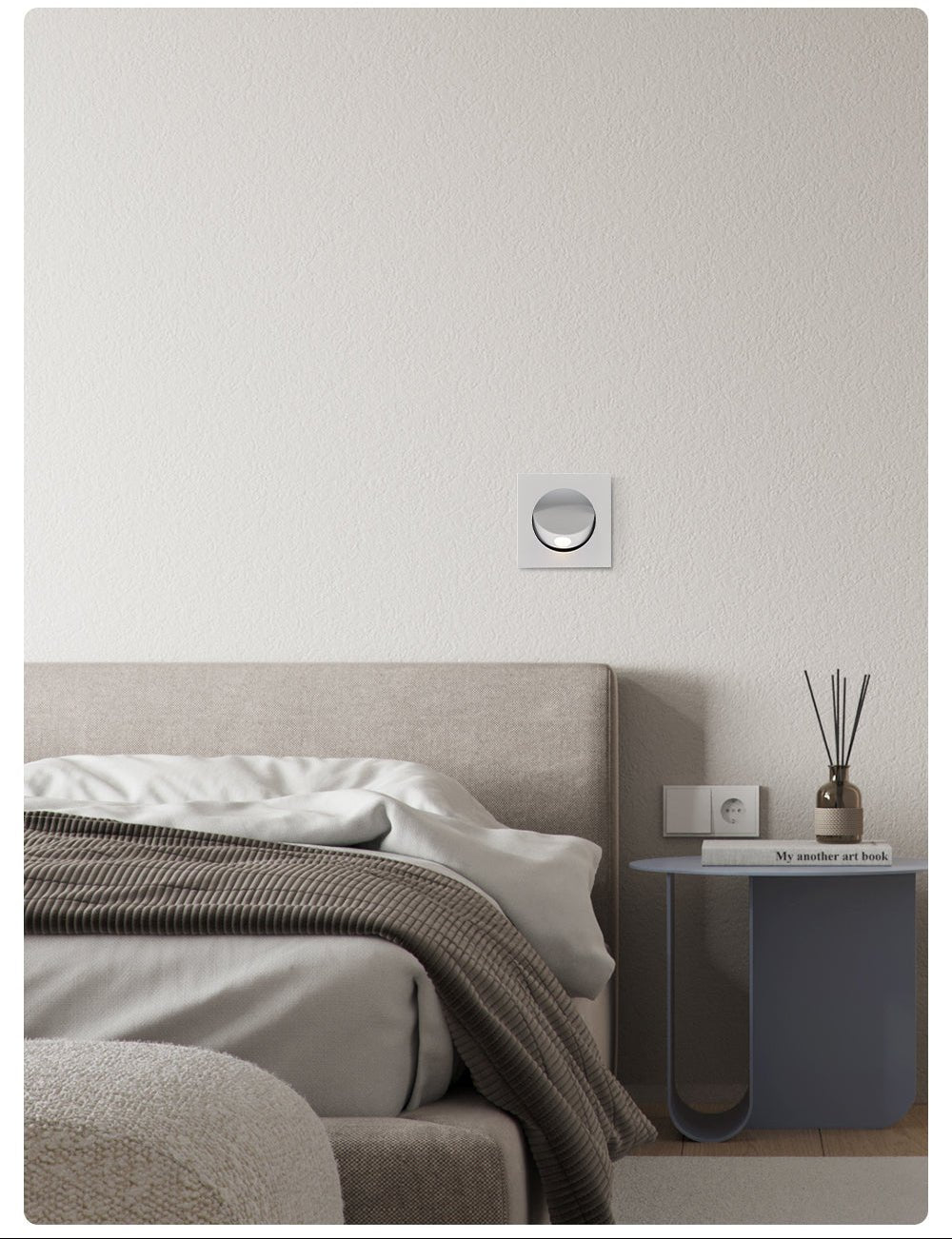 Minimalistisk Inbyggd Rotera Vägglampa