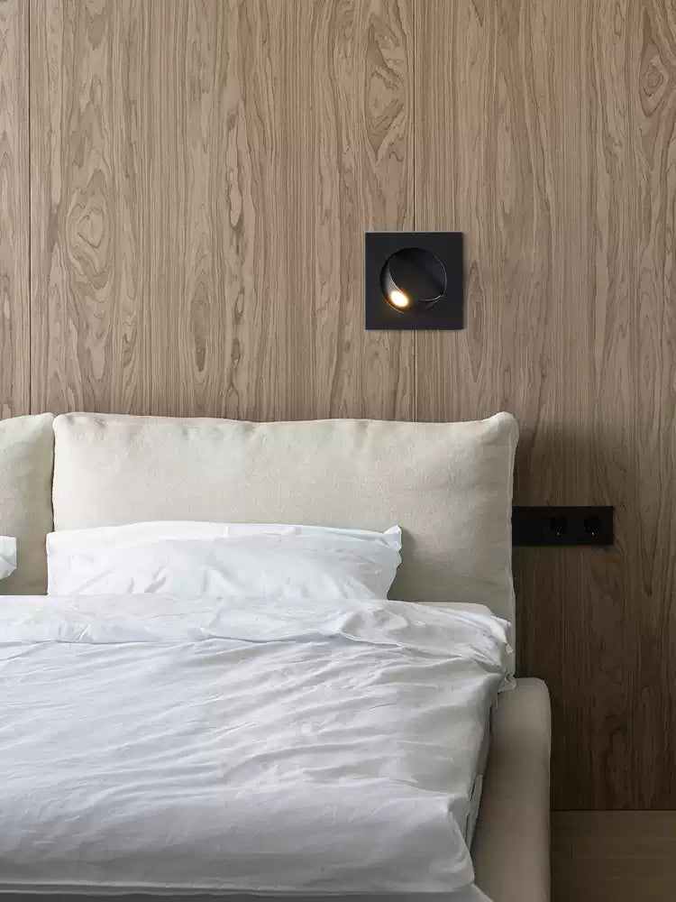 Minimalistisk Inbyggd Rotera Vägglampa