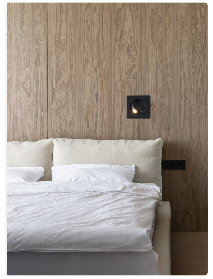 Minimalistisk Inbyggd Rotera Vägglampa