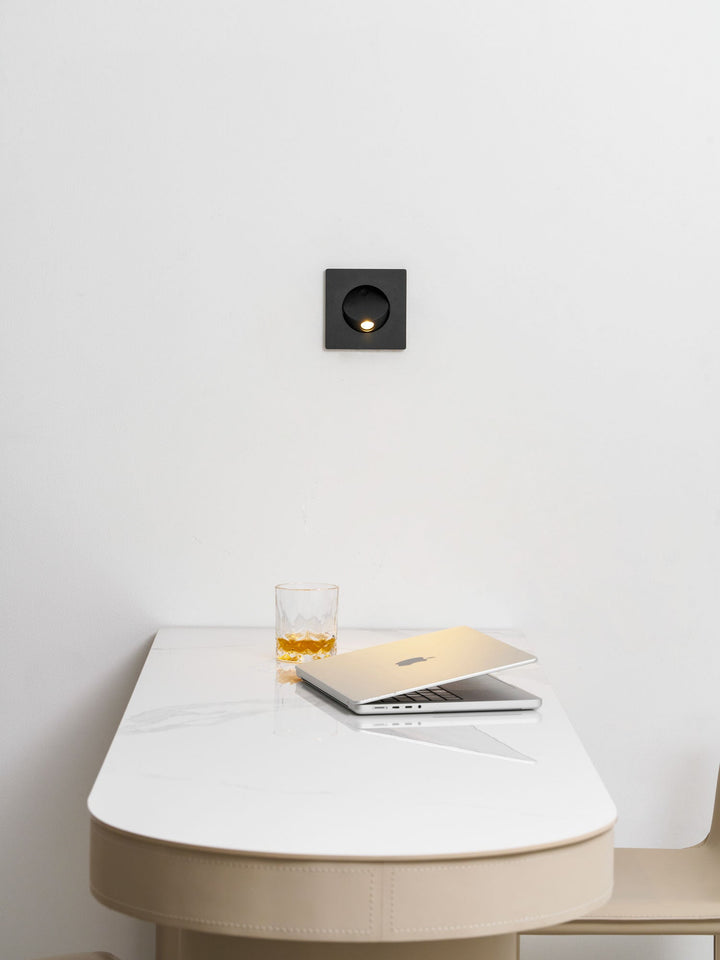 Minimalistisk Inbyggd Rotera Vägglampa