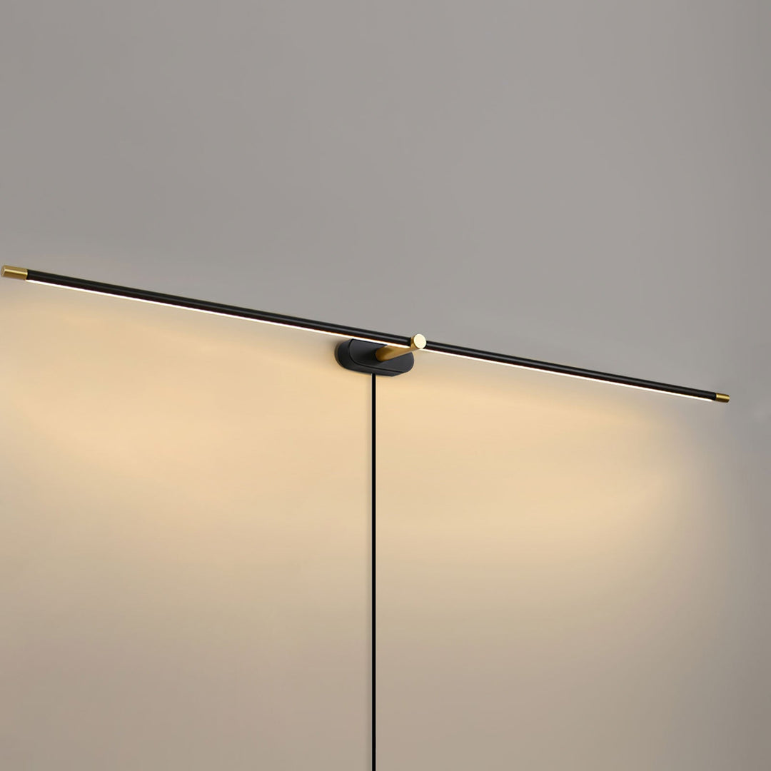 Minimalistisk Linjär Vägglampa med Stickkontakt