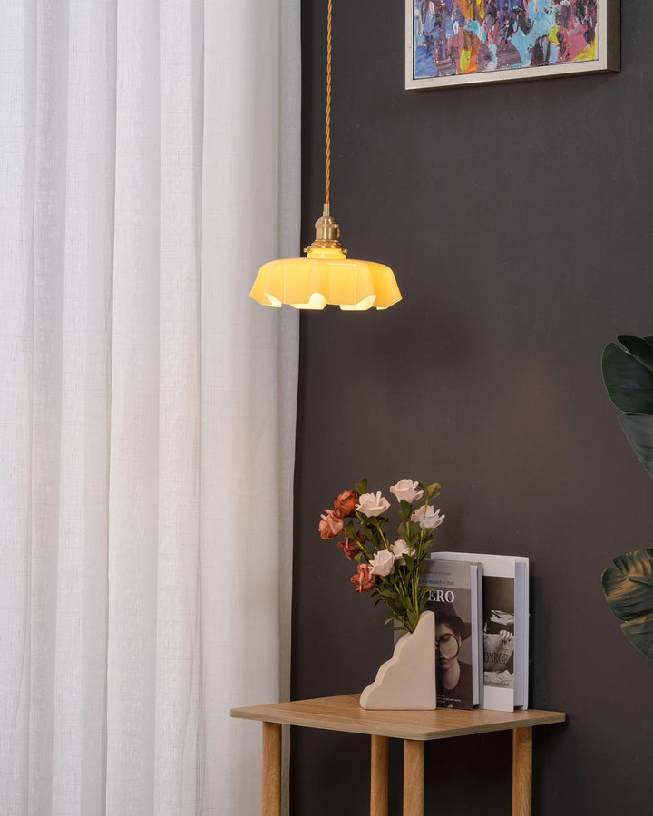 Fransk Blomma Pendellampa