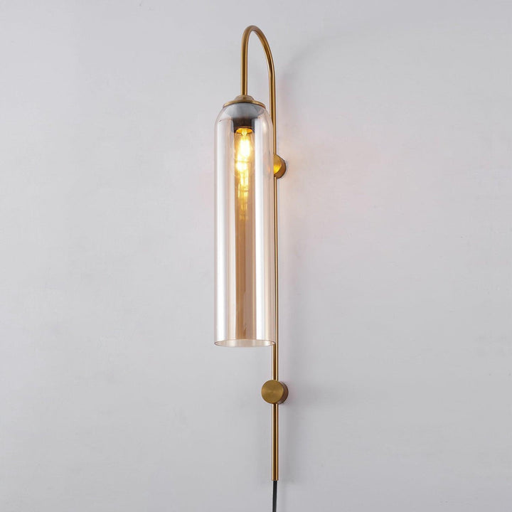 Modern Glas Vägglampa med Stickkontakt