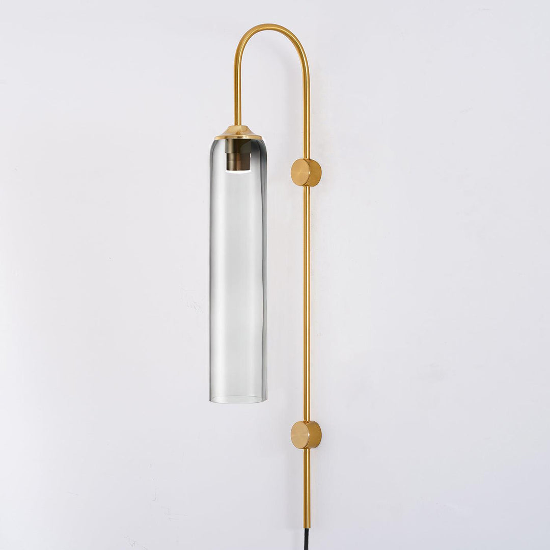 Modern Glas Vägglampa med Stickkontakt