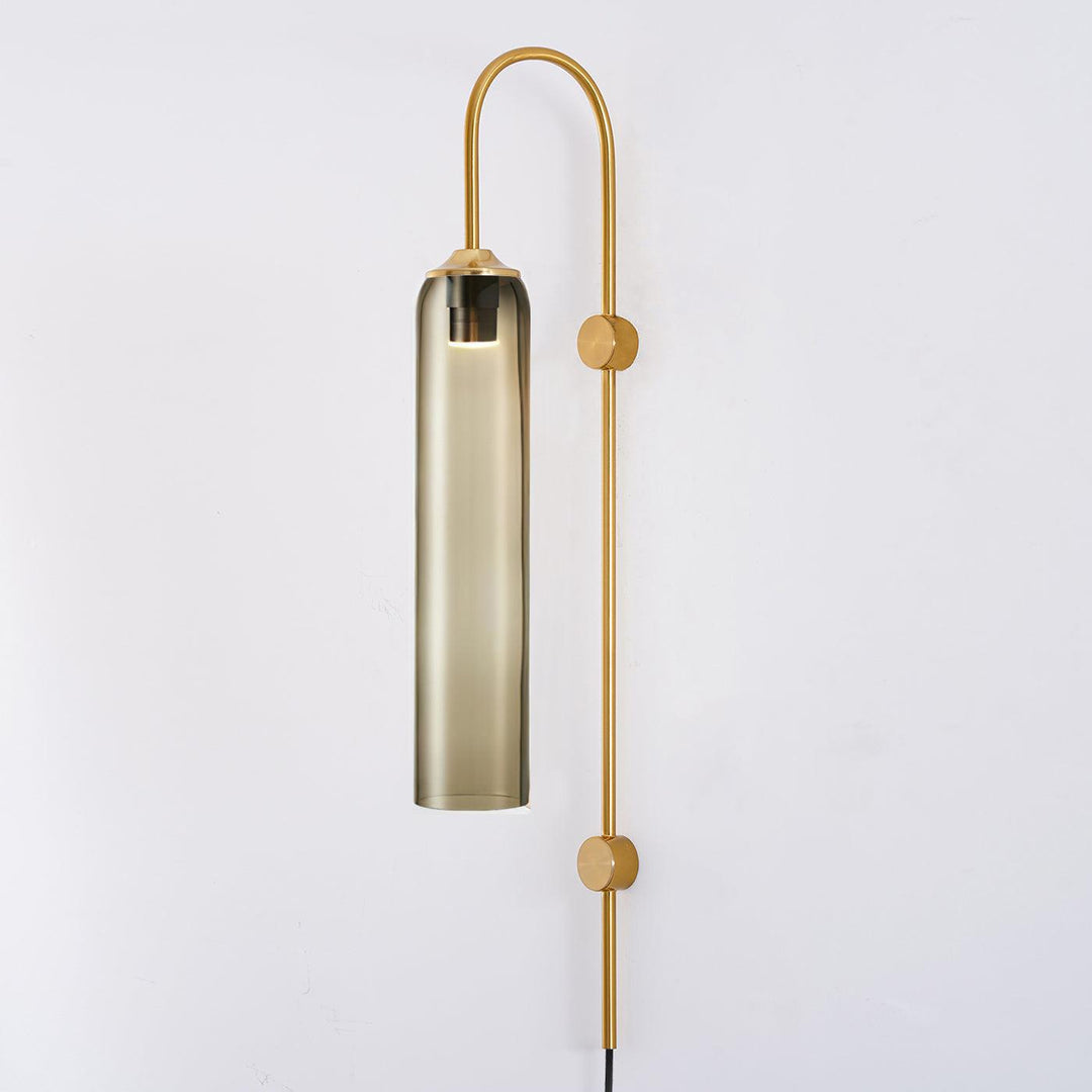 Modern Glas Vägglampa med Stickkontakt