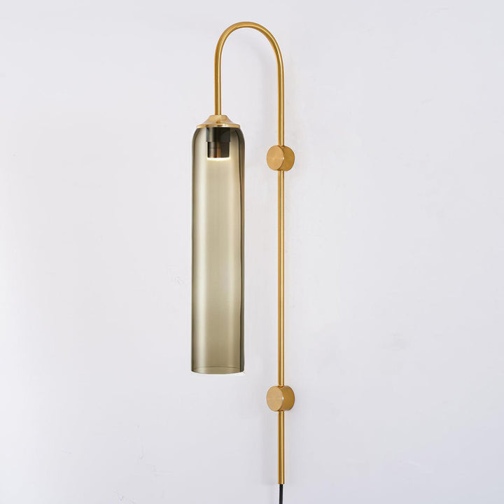 Modern Glas Vägglampa med Stickkontakt