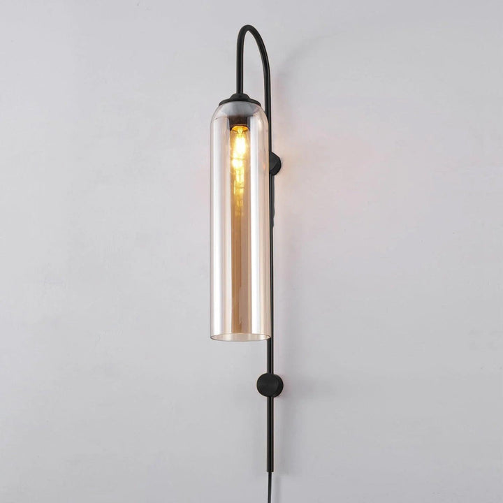 Modern Glas Vägglampa med Stickkontakt