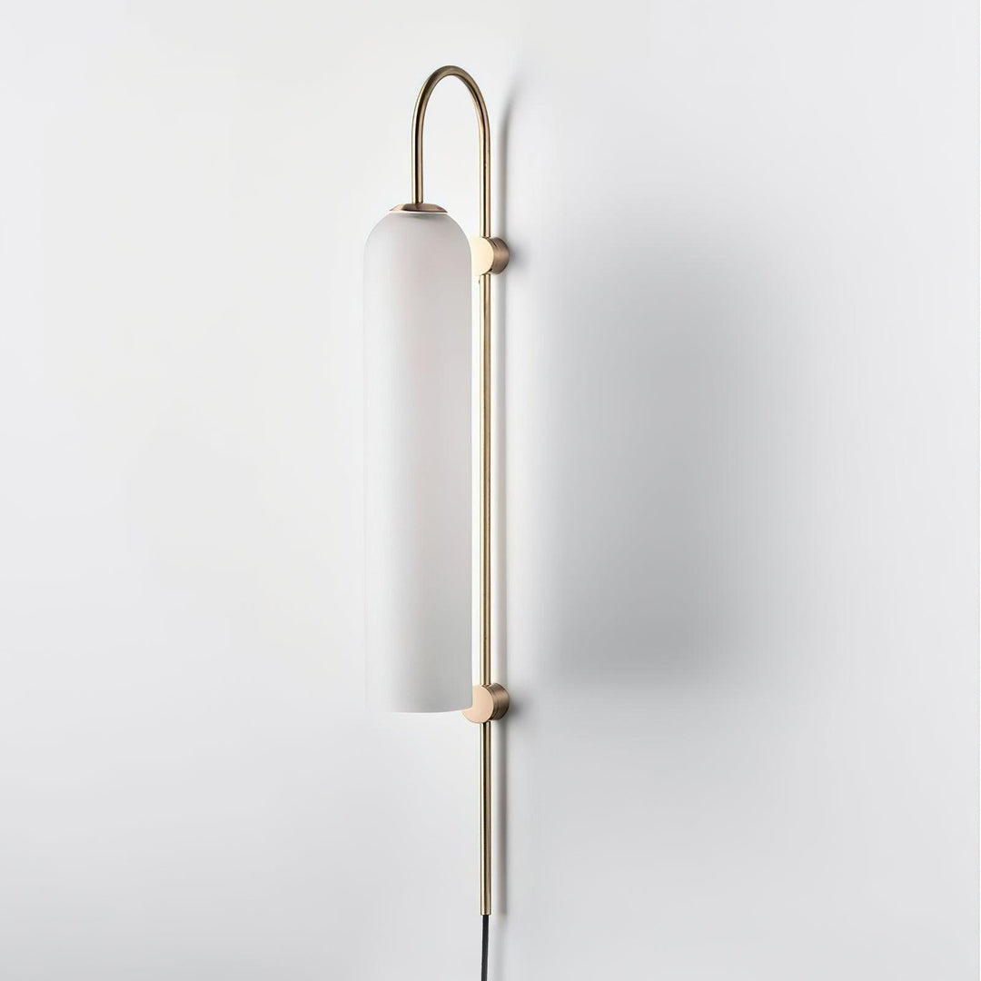 Modern Glas Vägglampa med Stickkontakt