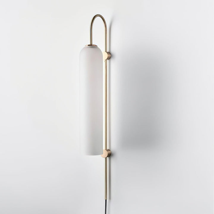 Modern Glas Vägglampa med Stickkontakt